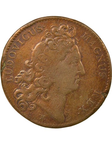 Louis XIV Parties Casuelles 1 jeton Cuivre 1711