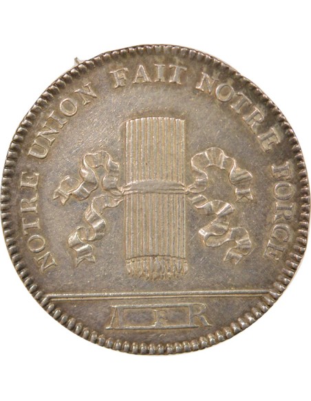 Franc Maçon  1 jeton Argent 1780