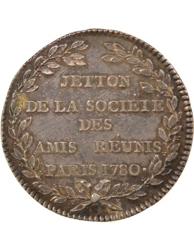 Franc Maçon  1 jeton Argent 1780