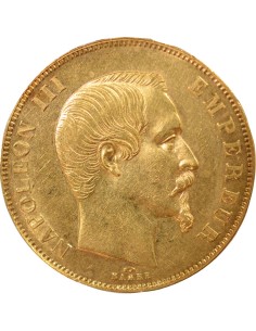 Napoléon III Tête nue 50 francs Or 1857 A - Paris 2