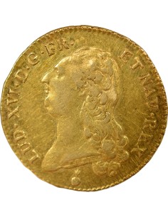 Louis XVI Tête nue 2 louis d'or Or 1790 AA Metz 2