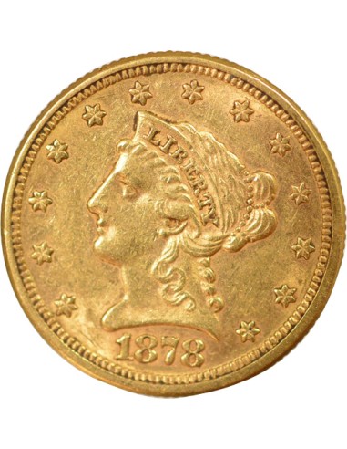 Etats Unis d'Amérique Liberty Head 2.5 dollars Or 1878 Philadelphie