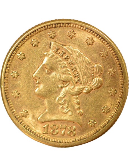 Etats Unis d'Amérique Liberty Head 2.5 dollars Or 1878 Philadelphie
