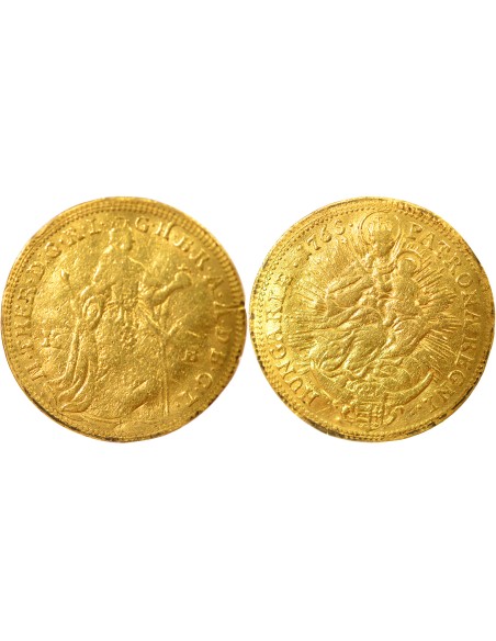 Hongrie Marie-Thérèse 1 ducat Or 1765 KB Kremnitz