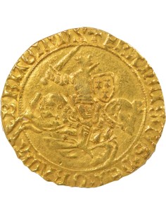 Duché de Bretagne François II de Bretagne 1 cavalier d'or Or 1442-1488 T Nantes 2
