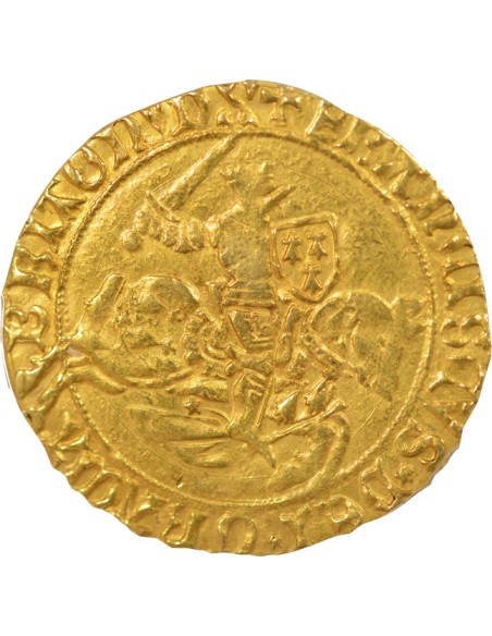 Duché de Bretagne François II de Bretagne 1 cavalier d'or Or 1442-1488 T Nantes