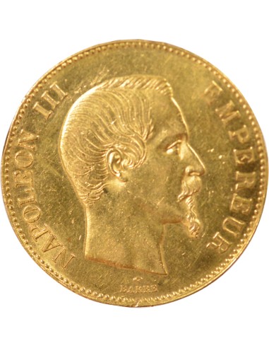 Napoléon III Tête nue 100 francs Or 1857 A - Paris