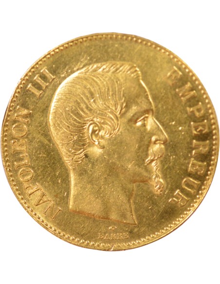 Napoléon III Tête nue 100 francs Or 1857 A - Paris