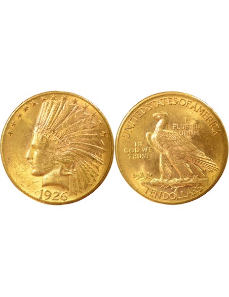 Etats Unis d'Amérique Tête d'Indien 10 dollars Or 1926 Philadelphie