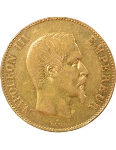 Napoléon III Tête nue 100 francs Or 1857 A - Paris 2