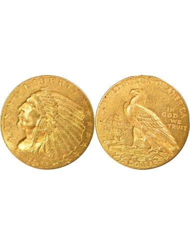 Etats Unis d'Amérique Tête d'Indien 2.5 dollars Or 1911 Philadelphie