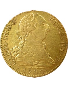 Espagne Charles III d'Espagne 4 escudos Or 1780/79 AI Madrid 2