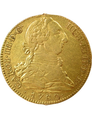 Espagne Charles III d'Espagne 4 escudos Or 1780/79 AI Madrid