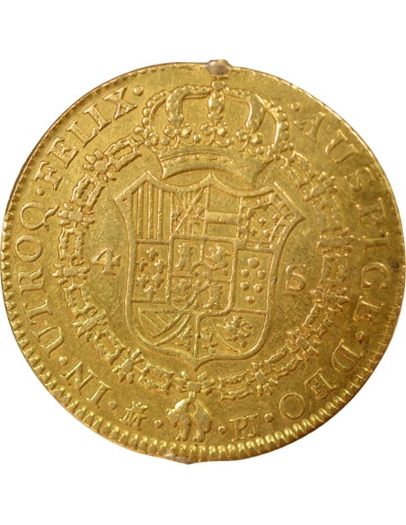 Espagne Charles III d'Espagne 4 escudos Or 1780/79 AI Madrid