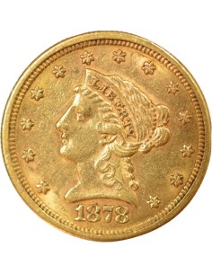 Etats Unis d'Amérique Liberty Head 2.5 dollars Or 1878 S San Francisco 2