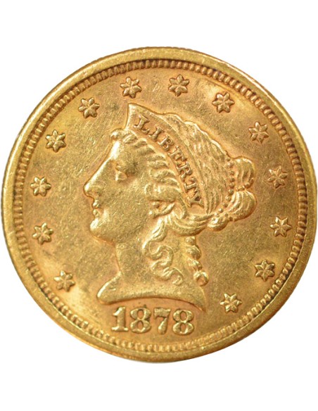 Etats Unis d'Amérique Liberty Head 2.5 dollars Or 1878 S San Francisco