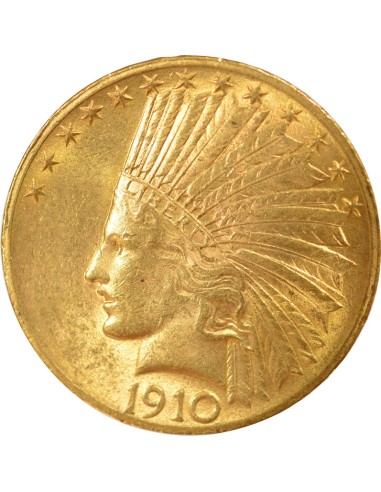 Etats Unis d'Amérique Tête d'Indien 10 dollars Or 1910 Philadelphie