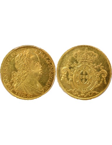 Brésil Jean VI du Portugal 6400 reis Or 1812 R Rio de Janeiro