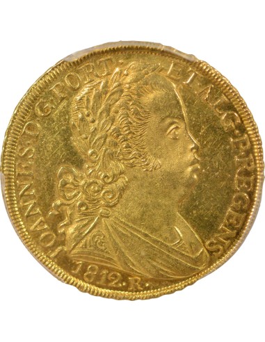 Brésil Jean VI du Portugal 6400 reis Or 1812 R Rio de Janeiro