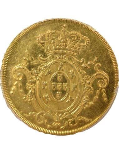 Brésil Jean VI du Portugal 6400 reis Or 1812 R Rio de Janeiro