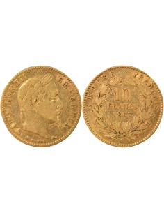 Napoléon III Tête Laurée 10 francs Or 1861-1868