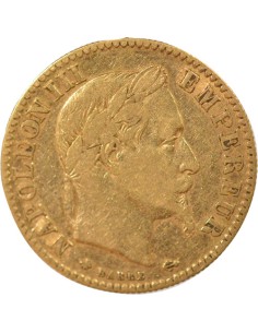Napoléon III Tête Laurée 10 francs Or 1861-1868 2