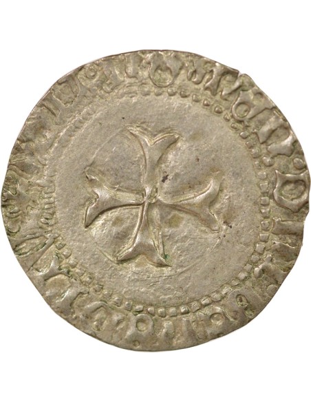 Duché de Bretagne François II de Bretagne A la Targe 1 blanc Billon 1458-1488 9 Rennes