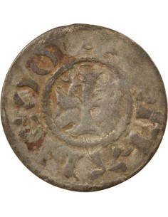 Duché de Bretagne Étienne I de Penthièvre Au nom d'Etienne I 1 denier Billon 1138-1184 Guingamp 2