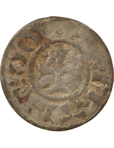 Duché de Bretagne Étienne I de Penthièvre Au nom d'Etienne I 1 denier Billon 1138-1184 Guingamp