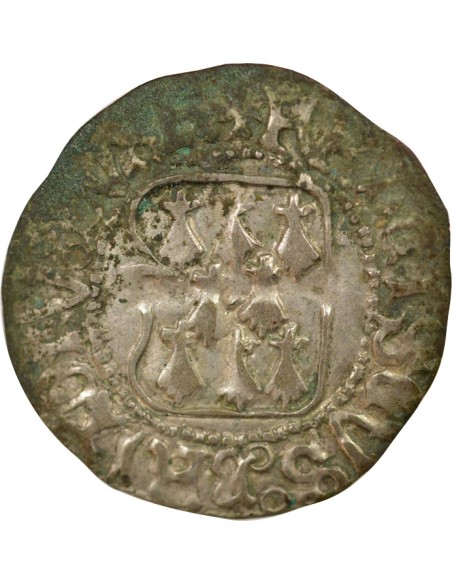 Duché de Bretagne François II de Bretagne A la Targe 1 blanc Billon 1458-1488 9 Rennes