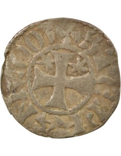 Duché de Bretagne Étienne I de Penthièvre au nom d'Etienne I 1 denier Billon 1138-1184 Guingamp 2