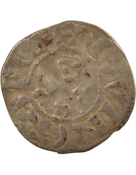 Duché de Bretagne Étienne I de Penthièvre au nom d'Etienne I 1 denier Billon 1138-1184 Guingamp