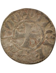 Duché de Bretagne Étienne I de Penthièvre Au nom d'Etienne I 1 denier Billon 1138-1184 Guingamp 2
