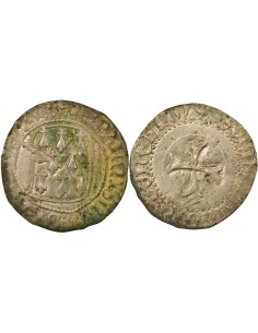Duché de Bretagne François II de Bretagne A la Targe 1 blanc Billon 1458-1488 9 Rennes