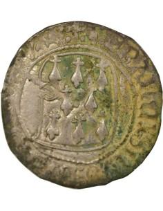 Duché de Bretagne François II de Bretagne A la Targe 1 blanc Billon 1458-1488 9 Rennes 2