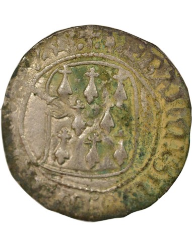 Duché de Bretagne François II de Bretagne A la Targe 1 blanc Billon 1458-1488 9 Rennes