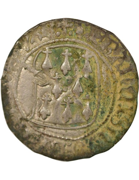 Duché de Bretagne François II de Bretagne A la Targe 1 blanc Billon 1458-1488 9 Rennes