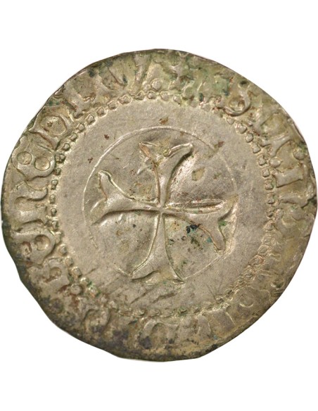 Duché de Bretagne François II de Bretagne A la Targe 1 blanc Billon 1458-1488 9 Rennes