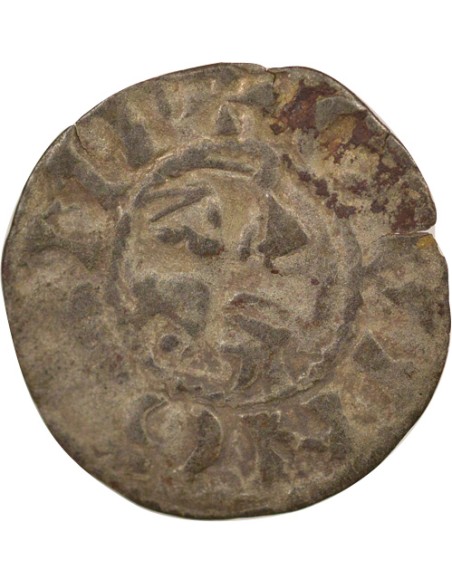 Duché de Bretagne Étienne I de Penthièvre Au nom d'Etienne I 1 denier Billon 1138-1184 Guingamp