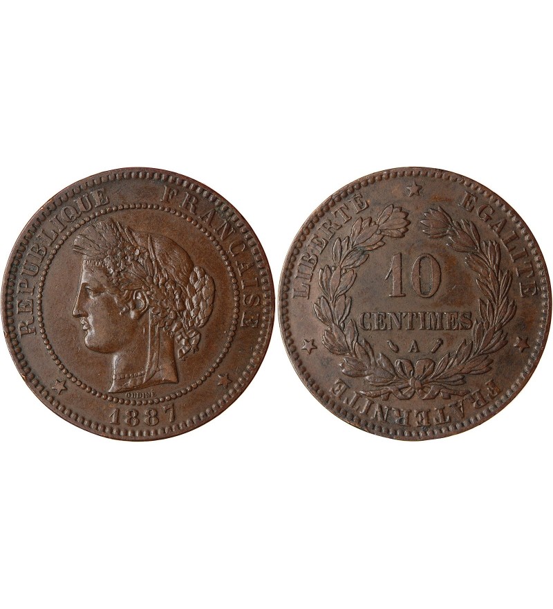10 CENTIMES CERES 1887 A PARIS