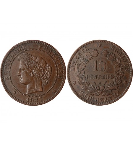 10 CENTIMES CERES 1887 A PARIS