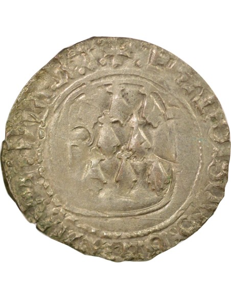 Duché de Bretagne François II de Bretagne A la Targe 1 blanc Billon 1458-1488 9 Rennes