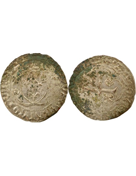 Charles VIII 1 blanc Billon 1488-1498 F Angers