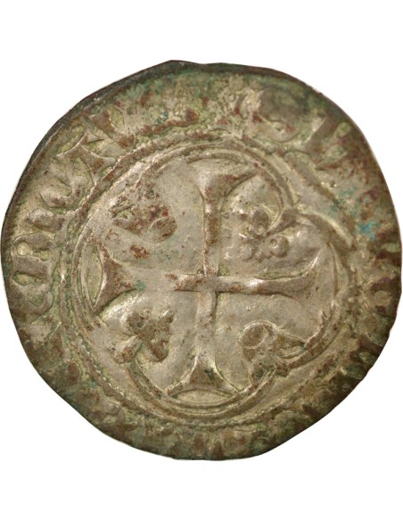 Louis XI A la Couronne 1 blanc Billon 1461-1483 M Toulouse