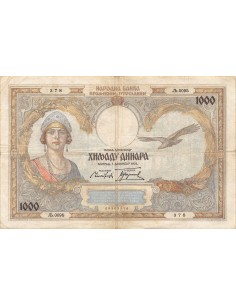 Yougoslavie 1000 dinara 01/09/1931