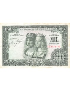 Espagne 1000 pesetas 1957