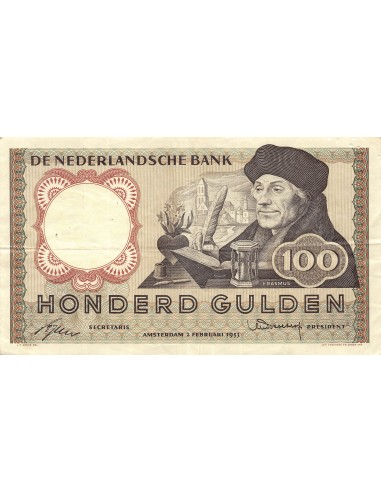 Pays-Bas Erasmus 100 gulden 1953