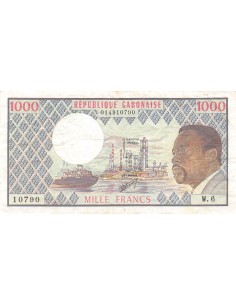 Gabon 1000 francs 1974-1978