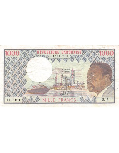 Gabon 1000 francs 1974-1978