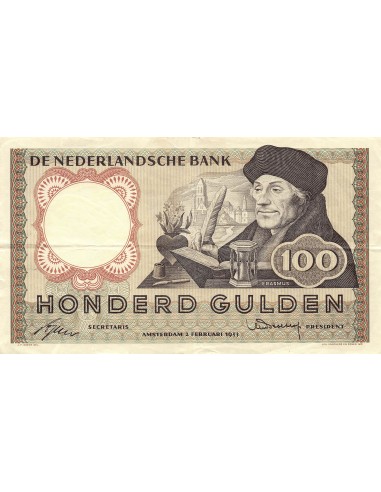 Pays-Bas Erasmus 100 gulden 1953
